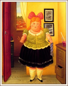 Fernando Botero Painting - El costurero Fernando Botero